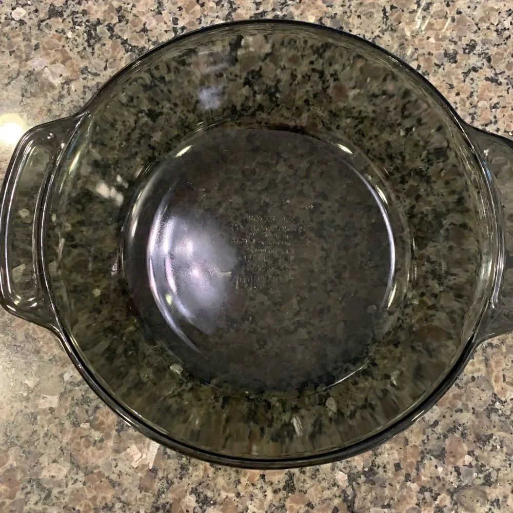 Anchor Hocking Gray 9 Qt. Glass Casserole Dish. No lid.